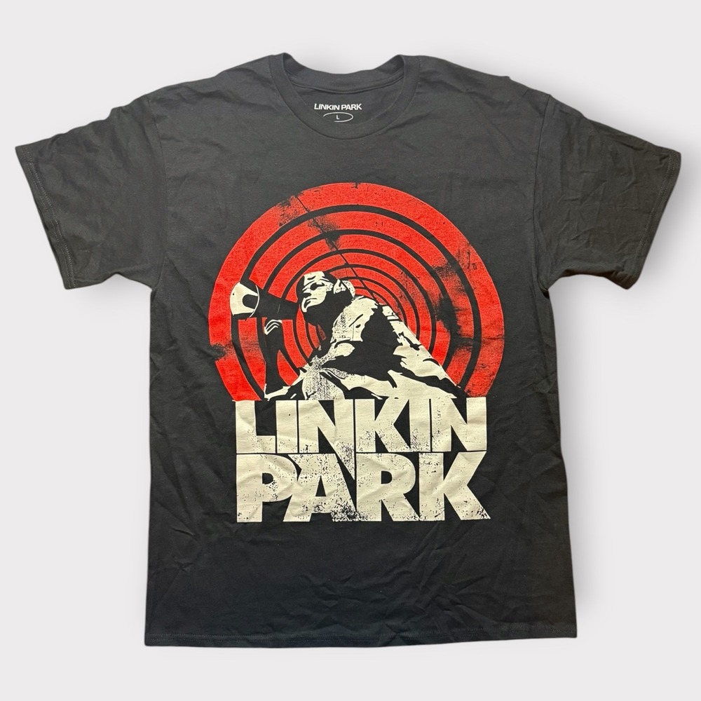 Linkin Park Live In Concert 2007 Graphic T-Shirt Mens Large Black Chester